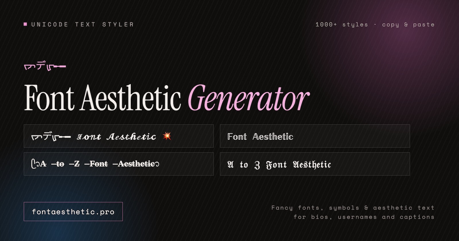 Aesthetic Font